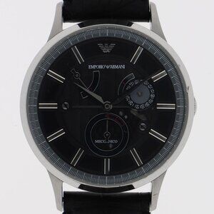 Emporio Armani AR-4659 Mechanico black SS/leather AT